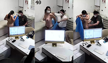 Horny Wife Clinic Naked – in Front of Doctor Sex Video